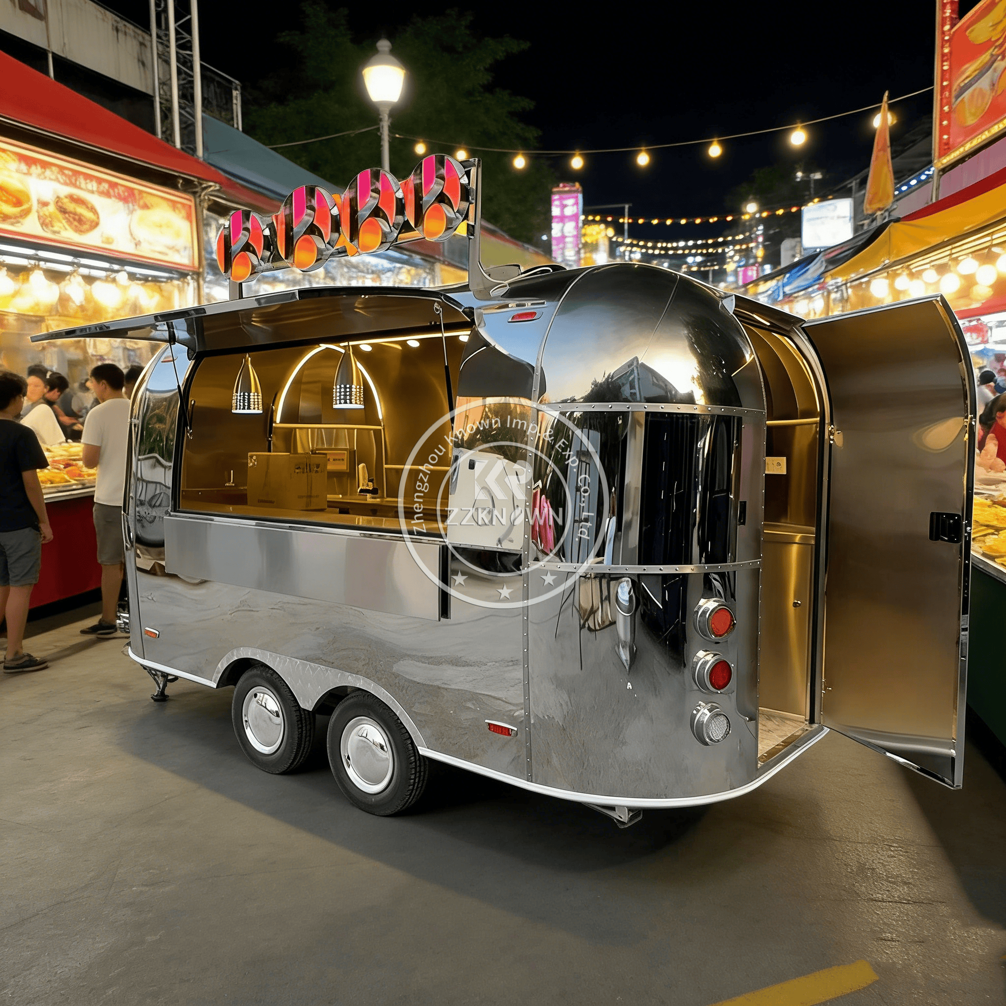 Mobile Coffee Van Equipment - Commercial Fully-Equipped Mobile Kitchen Fast Food