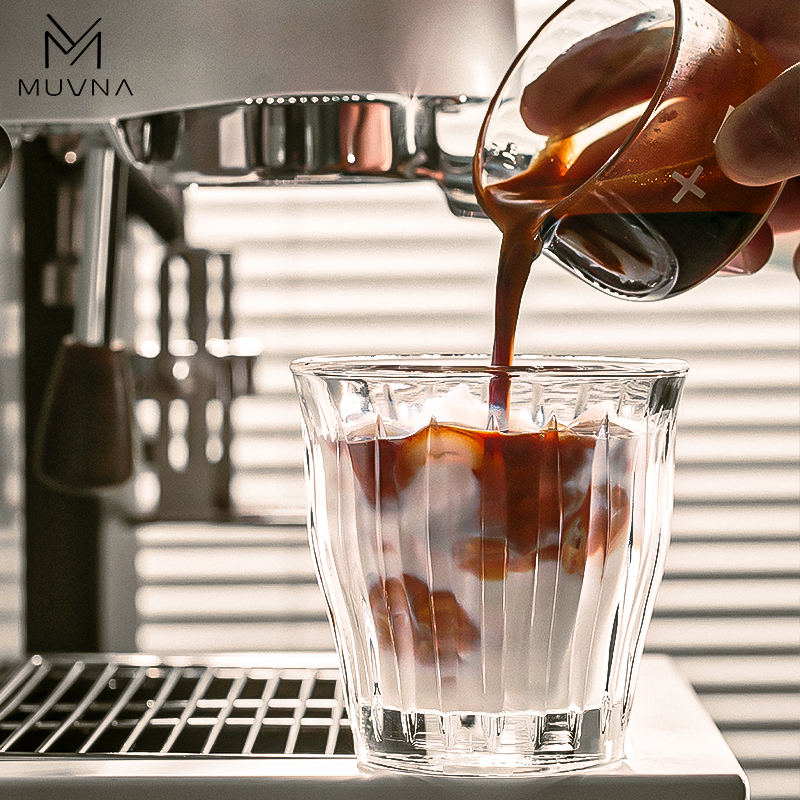 Espresso Shot Glass - MUVNA Glass Coffee Cup 100ml 160ml