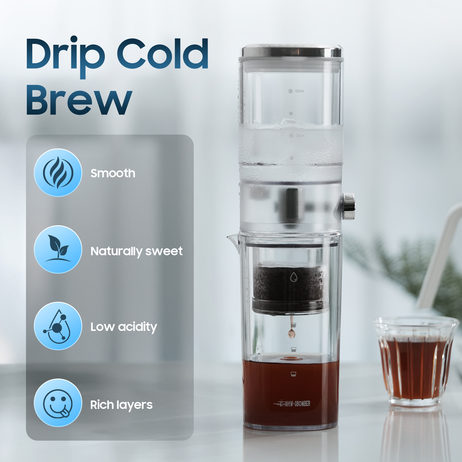 MHW-3BOMBER Iced Coffee Maker  - Coffee Equipment Camping のレビューと価格