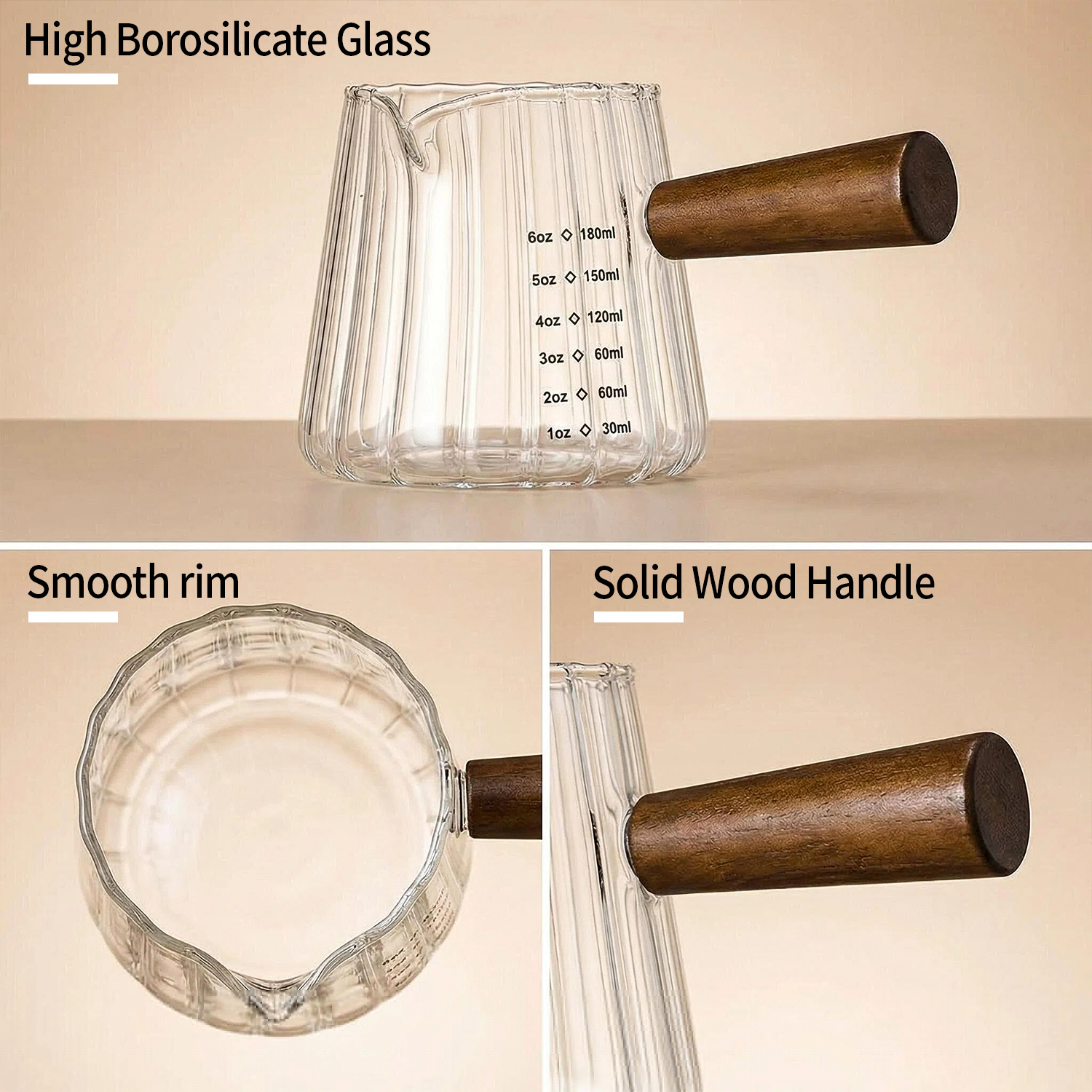 OANKR 6 oz Glass Measuring Cup - Espresso Shot Glass のレビューと価格