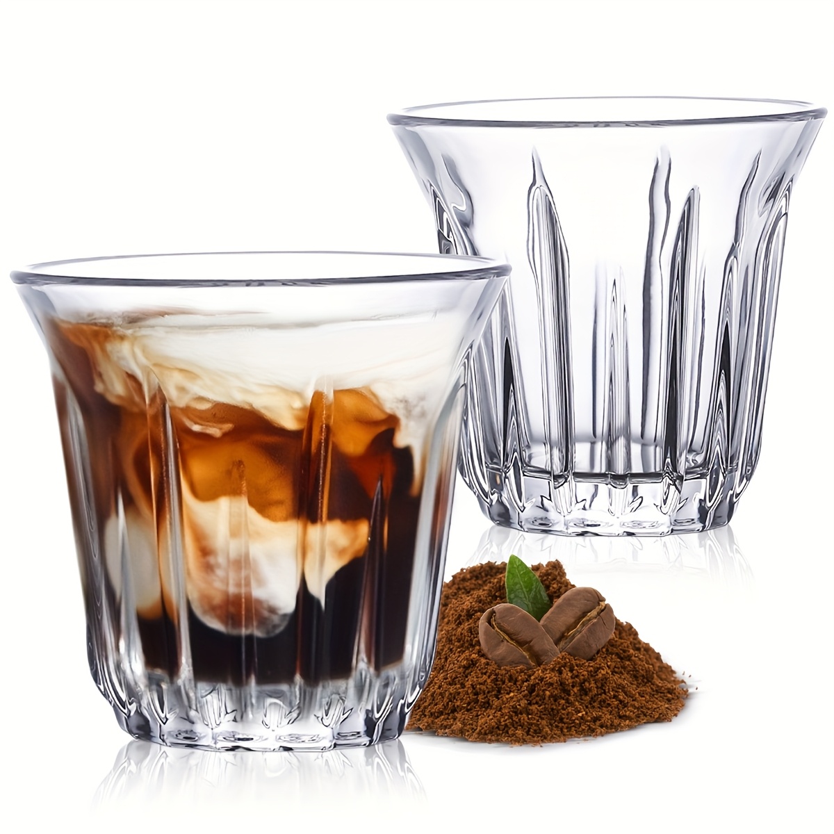 2 Pack Espresso Cups, Clear Gl - Espresso Shot Glass のレビューと価格