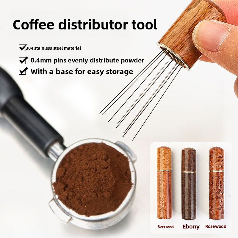 Wood Stainless Steel Coffee Po - Coffee Distribution Tool のレビューと価格