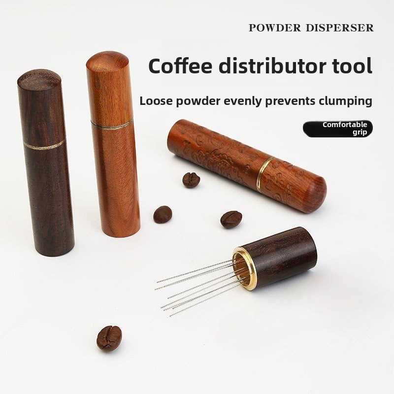 Wood Stainless Steel Coffee Po - Coffee Distribution Tool のレビューと価格