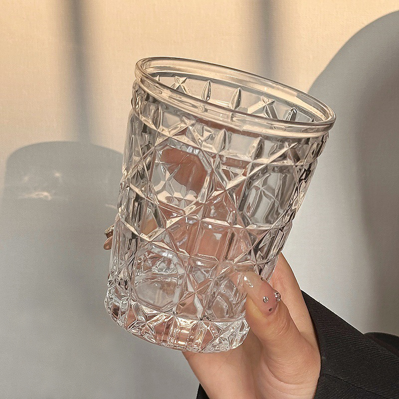 2pcs 310ml Vintage Diamond Pat - Espresso Shot Glass のレビューと価格