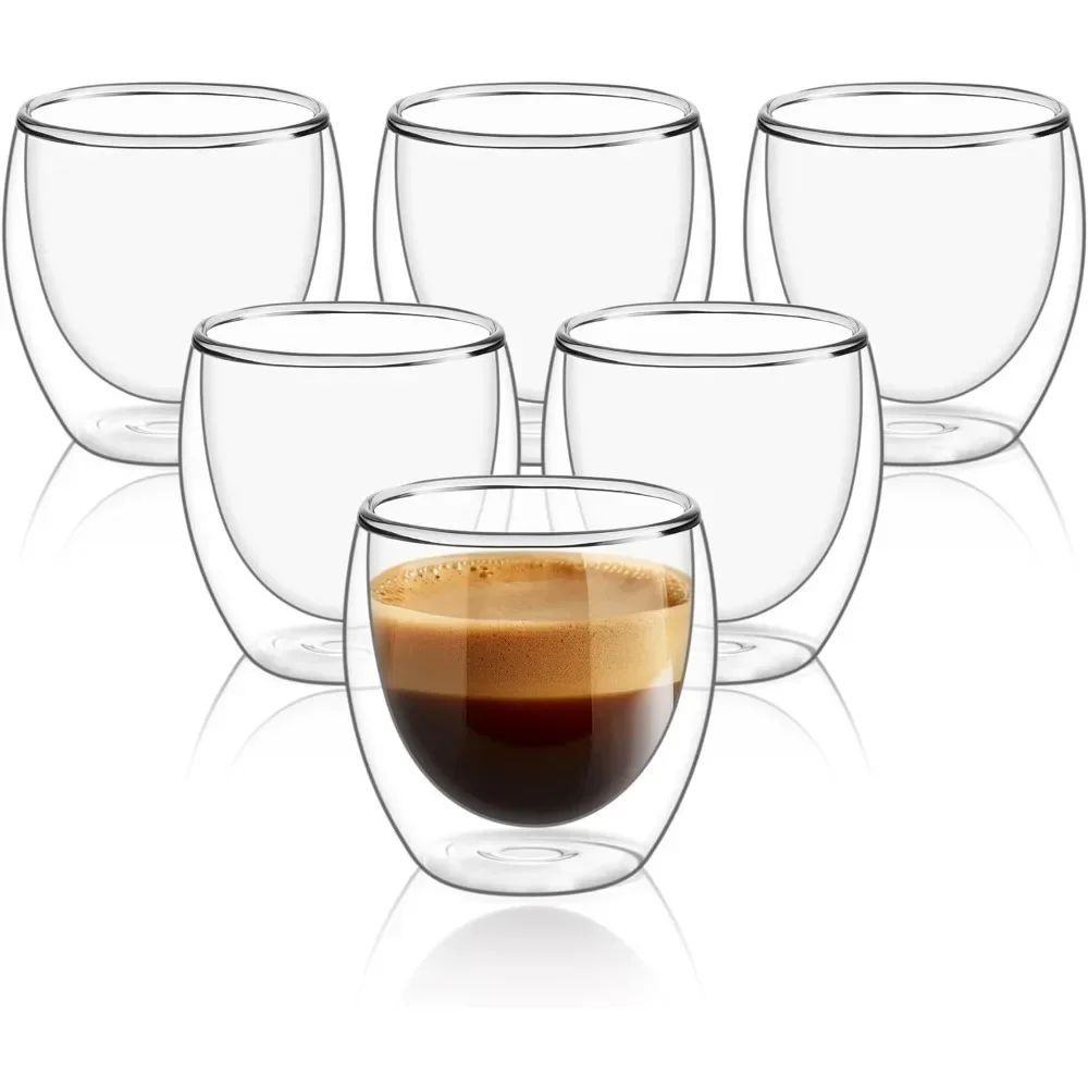 6 pcs Clear Double Wall Glass  - Espresso Shot Glass のレビューと価格
