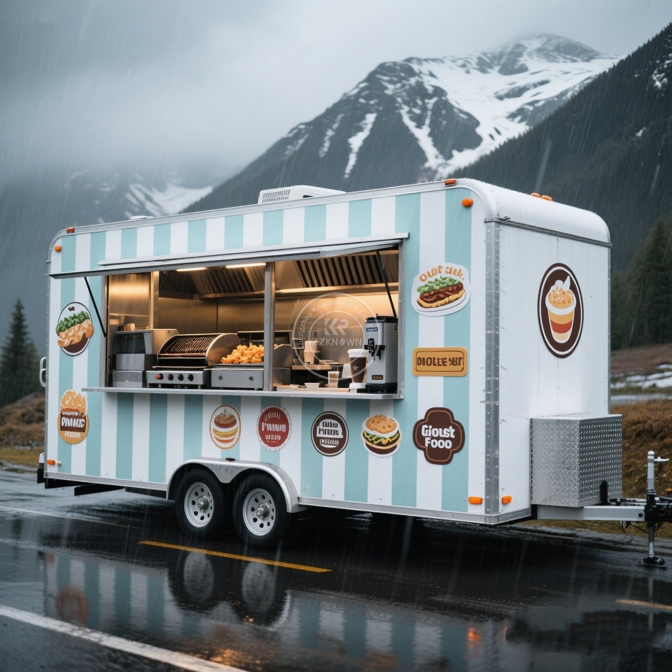 BBQ Concession Trailer Fully E - Coffee Equipment Manufacturers のレビューと価格
