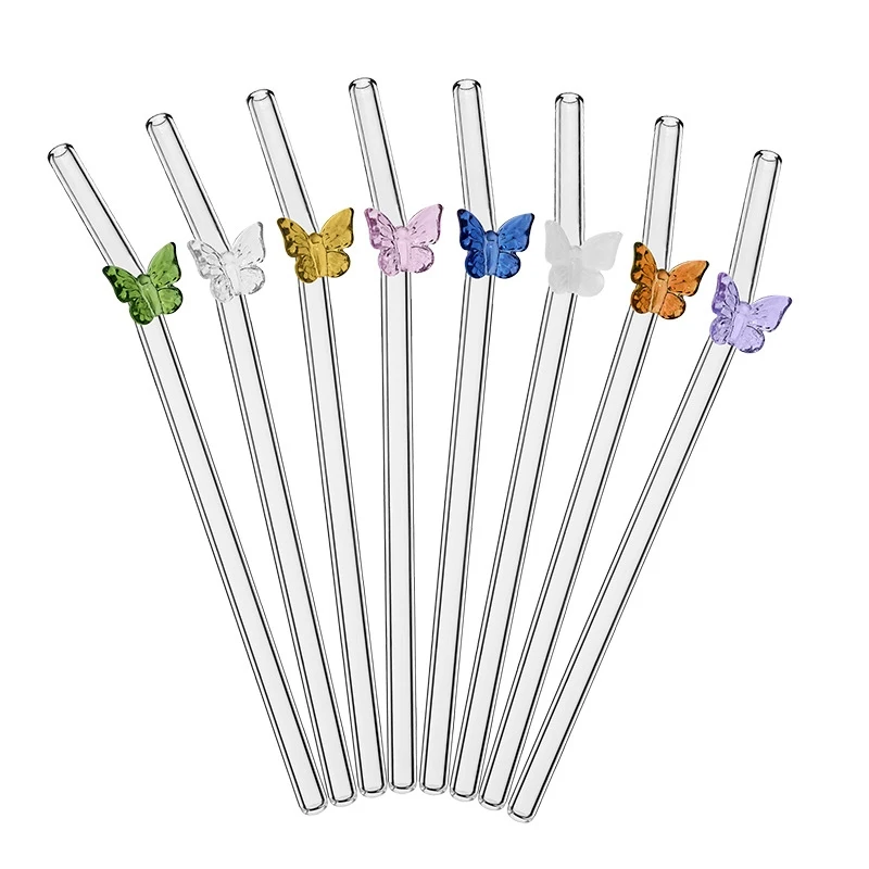 4Pcs Reusable Bow Glass Straws - Espresso Shot Glass のレビューと価格