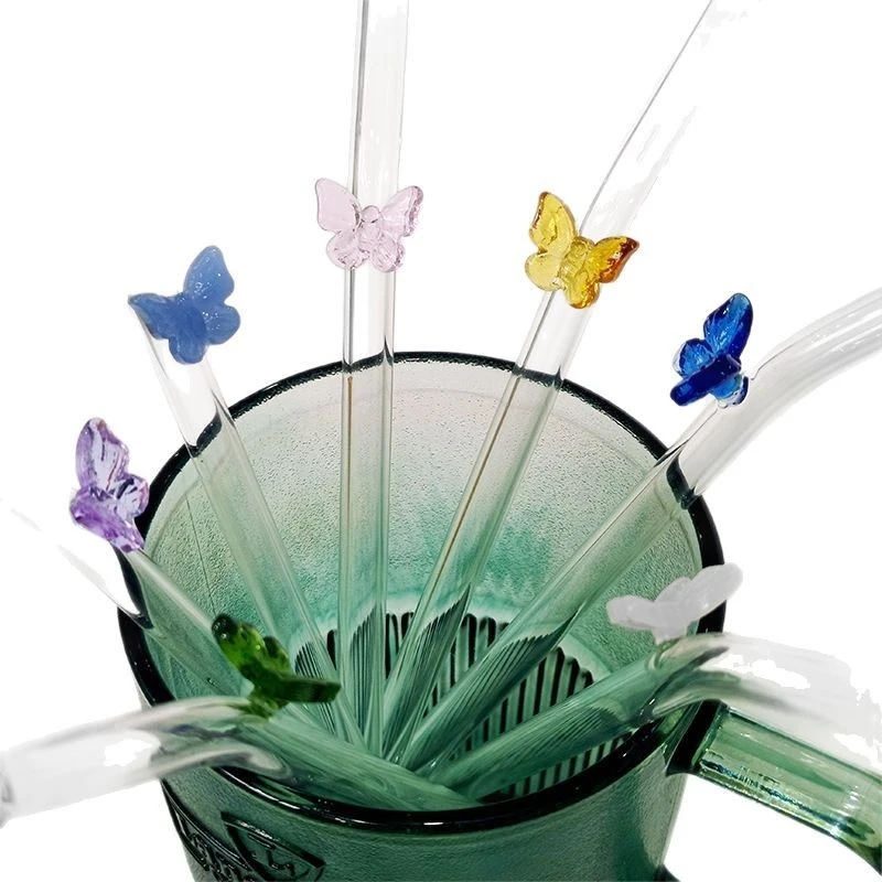 4Pcs Reusable Bow Glass Straws - Espresso Shot Glass のレビューと価格