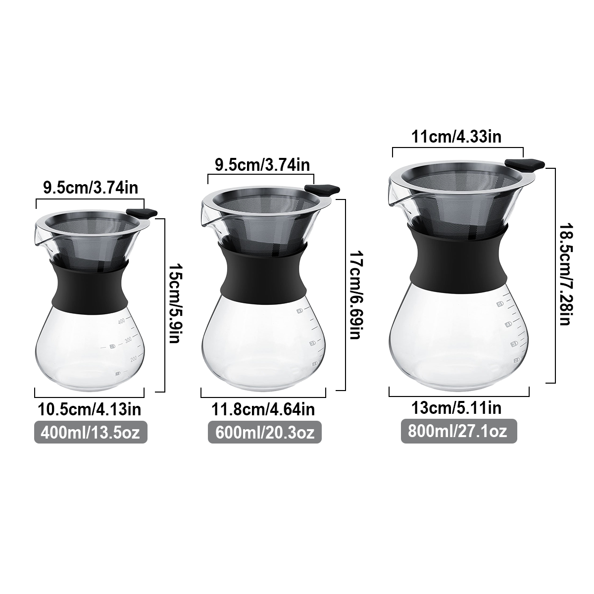 Leeseph Glass Pour Over Coffee - Coffee Equipment Pour Over のレビューと価格