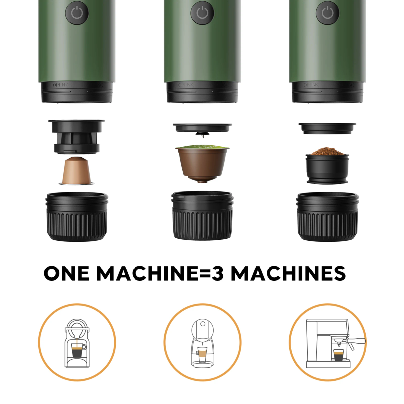 Portable Espresso Machine 3-in - Coffee Equipment Camping のレビューと価格