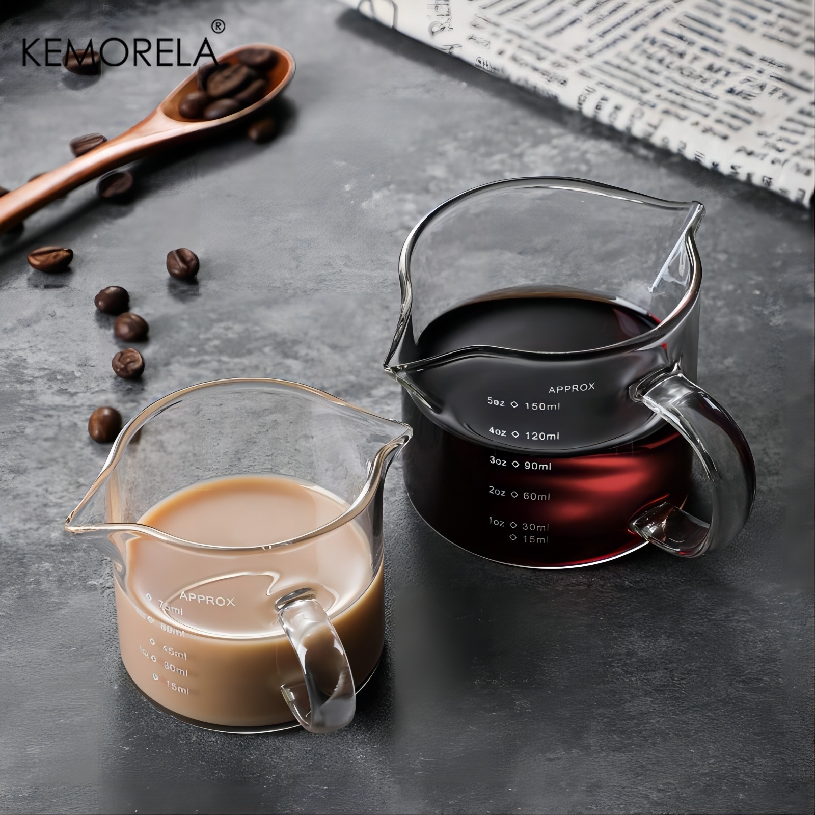 75/150ML Glass Measuring Cup W - Espresso Shot Glass のレビューと価格