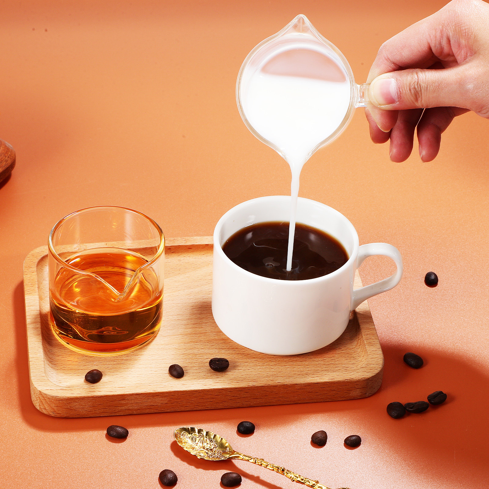 4Pcs Small Glass Pitcher Set E - Espresso Shot Glass のレビューと価格
