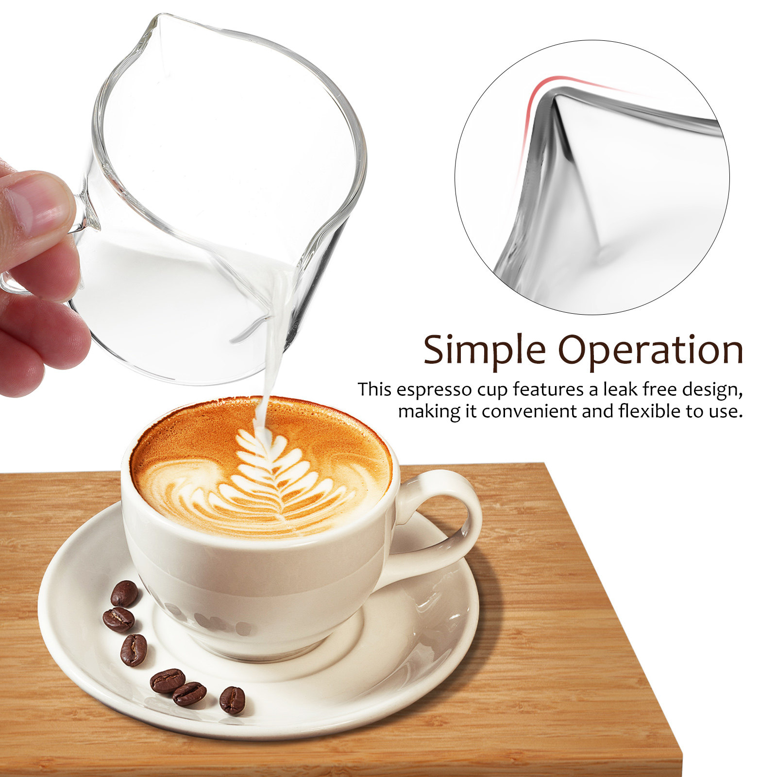 4Pcs Small Glass Pitcher Set E - Espresso Shot Glass のレビューと価格