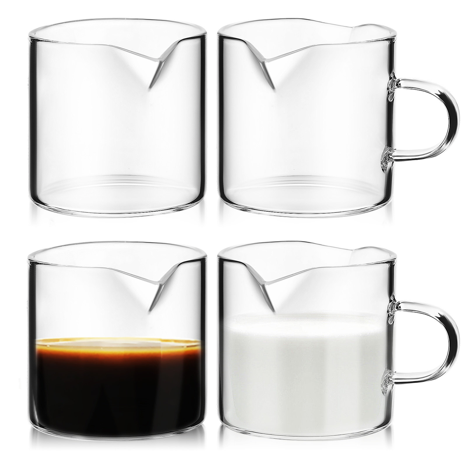 4Pcs Small Glass Pitcher Set E - Espresso Shot Glass のレビューと価格