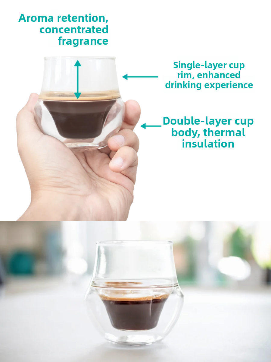 Italian Style Double Layer Hea - Espresso Shot Glass のレビューと価格