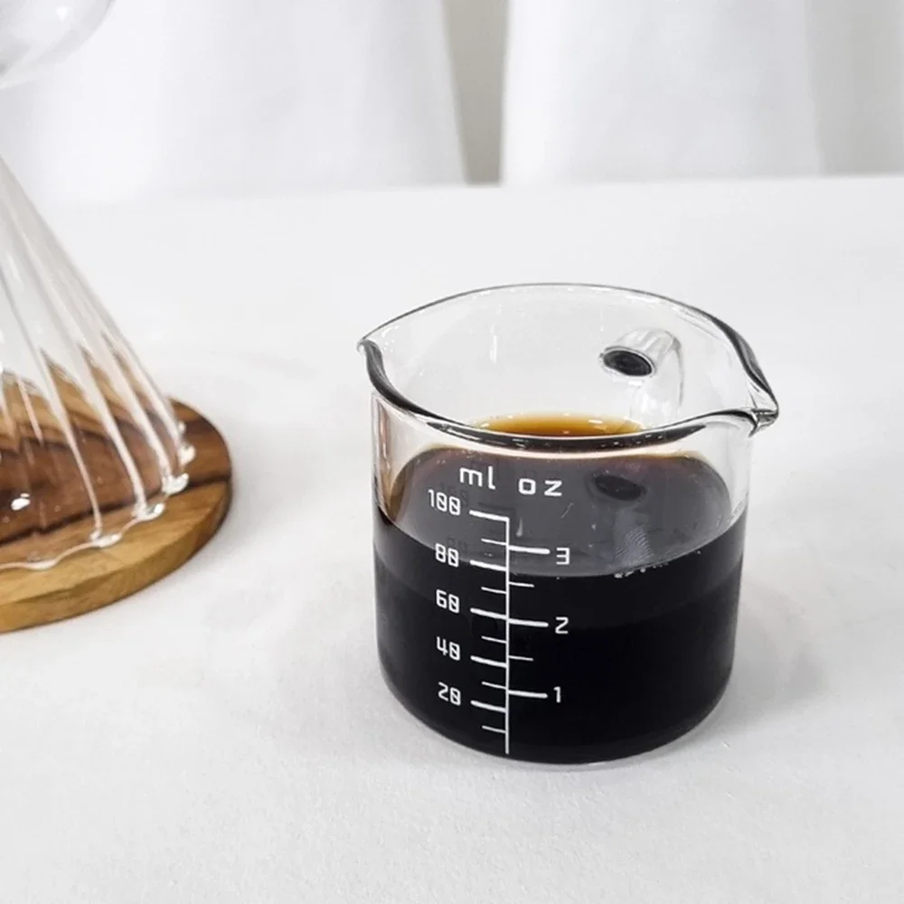 Double Spouts Milk Cup Clear S - Espresso Shot Glass のレビューと価格