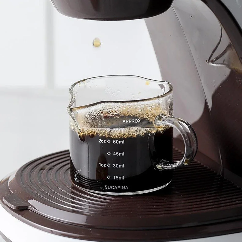 Double Spouts Milk Cup Clear S - Espresso Shot Glass のレビューと価格