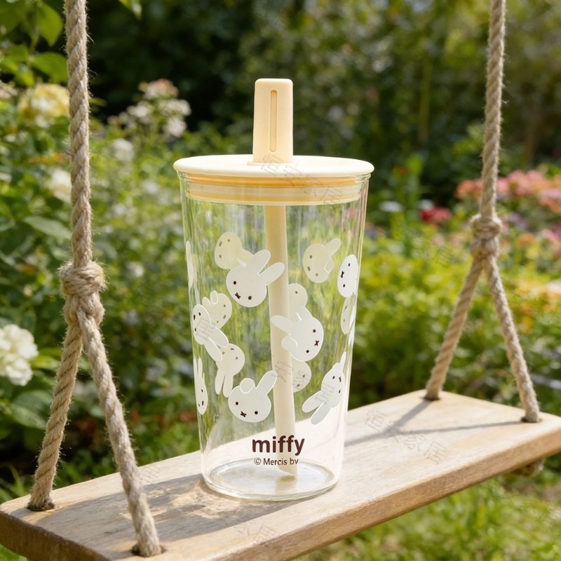 Miffy Glass Cup with Straw Cut - Espresso Shot Glass のレビューと価格